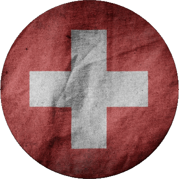 Round Swiss Europe Flags 