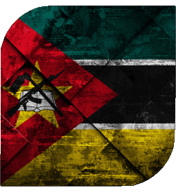 Square Mozambique Africa Flags 