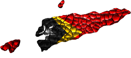 Map East Timor Asia Flags 