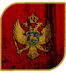 Carré Monténégro Europe Drapeaux 