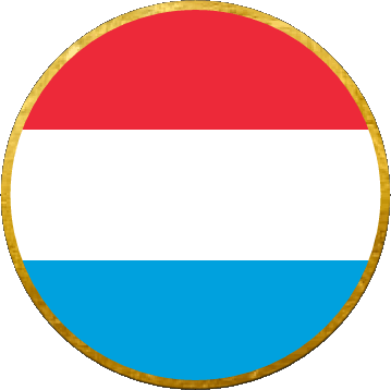 Runde Luxemburg Europa Fahnen 