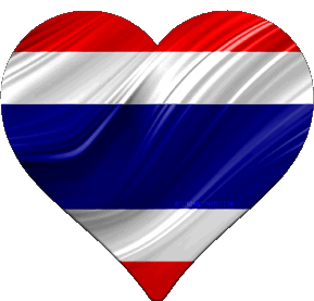 Herz Thailand Asien Fahnen 