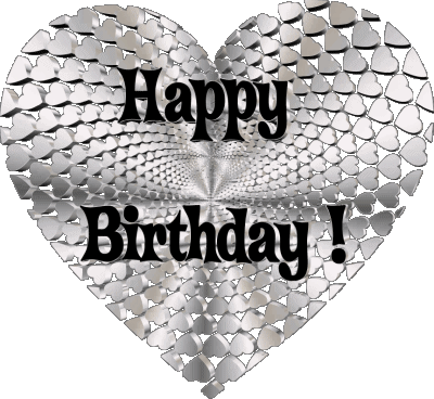 011 Heart Happy Birthday Inglese Messagi 