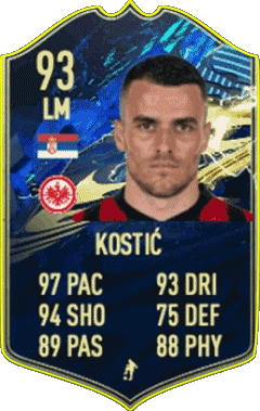 Filip Kostic Serbien F I F A - Karten Spieler Videospiele Multimedia 