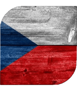 Square Czech Republic Europe Flags 