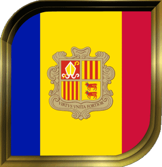 Plaza Andorra Europa Banderas 