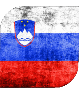 Carré Slovénie Europe Drapeaux 
