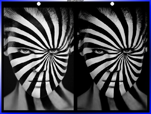 Matrice-Matrice Stéreoscopique Wiggle avec Matrice 3d Effekte Humor -  Fun 