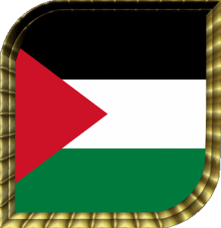 Quadrato Palestina Asia Bandiere 