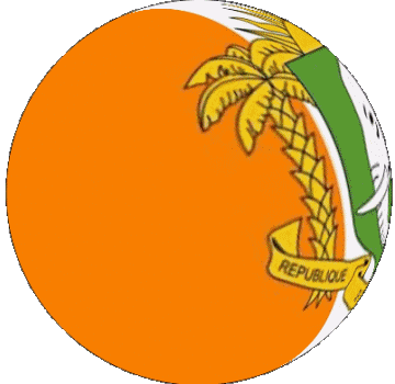 Esfera - Cubo Costa de Marfil África Banderas 