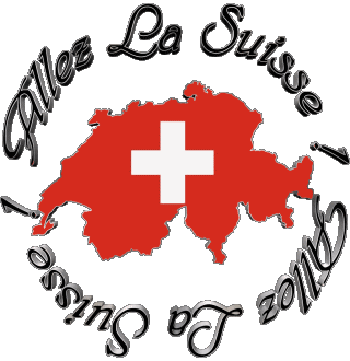 Carte - Drapeau Allez La Suisse French Messages 