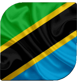 Carré Tanzanie Afrique Drapeaux 