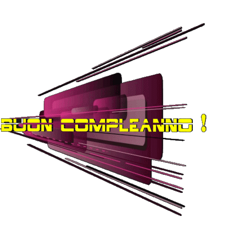 020 Transparenter Hintergrund Astratto - Geometrico Buon Compleanno Italienisch Nachrichten 