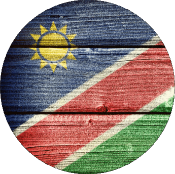 Tondo Namibia Africa Bandiere 