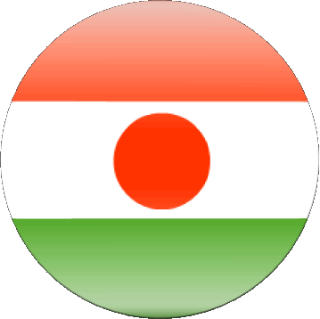 Runde Niger Afrika Fahnen 