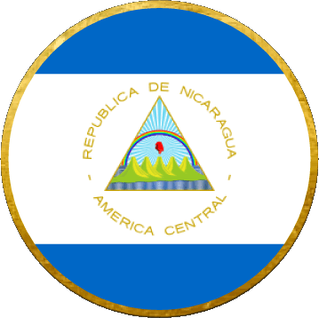 Tondo Nicaragua America Bandiere 