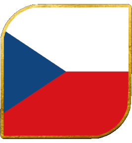 Square Czech Republic Europe Flags 