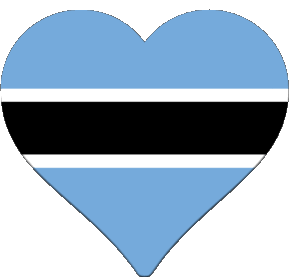 Verschiedene Botswana Afrika Fahnen 