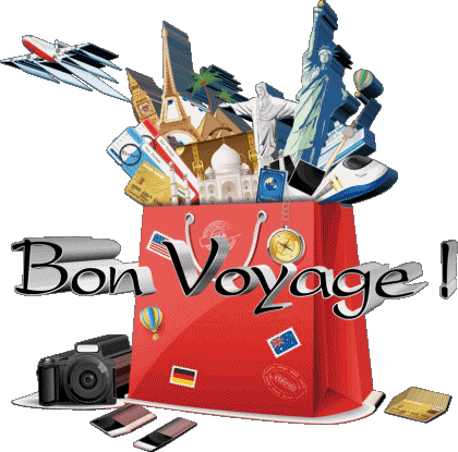 01 Fond Transparent Bon Voyage Français Messages 