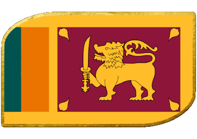Rectangle Sri Lanka Asie Drapeaux 