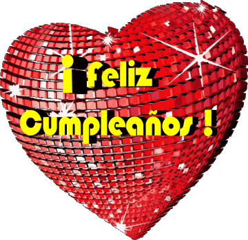 002 Corazón Feliz Cumpleaños Español Mensajes 