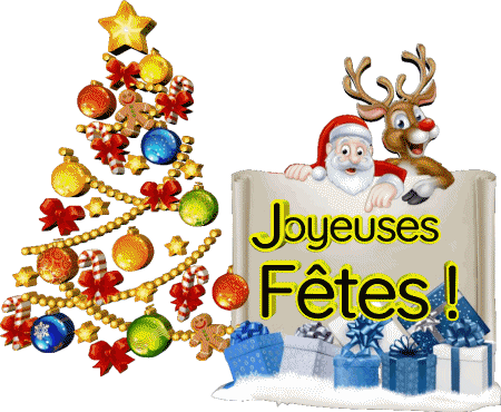 Serie 23 Joyeuses Fêtes (Noël) Francés Mensajes 