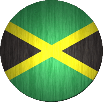 Runde Jamaika Amerika Fahnen 