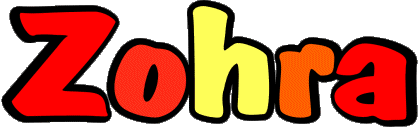 Zohra Z FEMININE - Maghreb Muslim First Names 