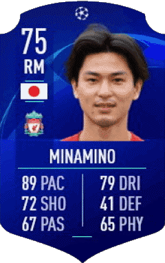 Takumi Minamino Japon F I F A - Joueurs Cartes Jeux Vidéo Multi Média 