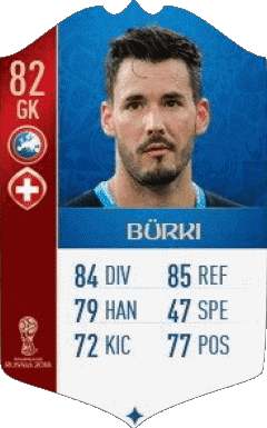 Roman Bürki Suiza F I F A - Jugadores  cartas Vídeo Juegos Multimedia 
