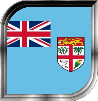 Carré Fidji Océanie Drapeaux 