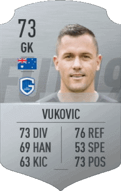 Danny Vukovic Australien F I F A - Karten Spieler Videospiele Multimedia 
