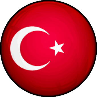 Runde Türkei Asien Fahnen 