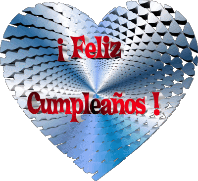 006 Corazón Feliz Cumpleaños Español Mensajes 