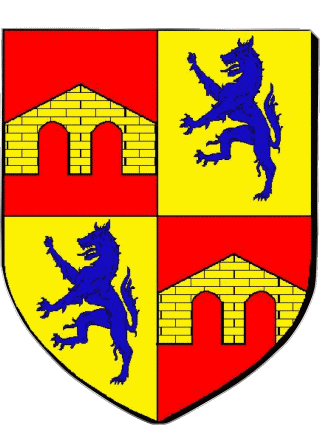 Blasón-Blasón GIENS 83 Departamentos - Ciudades Francia Banderas 