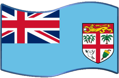 Rectangle Fidji Océanie Drapeaux 