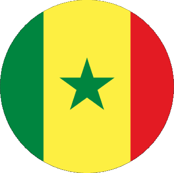 Tondo Senegal Africa Bandiere 