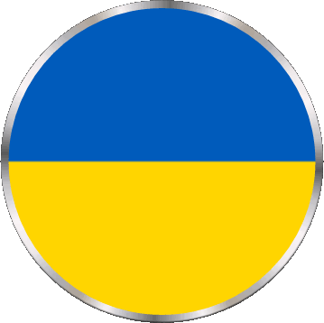 Tondo Ucraina Europa Bandiere 