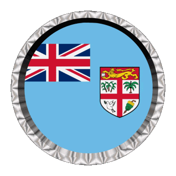 Round - Rings Fiji Oceania Flags 