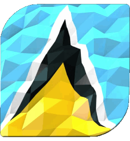 Platz St. Lucia Amerika Fahnen 