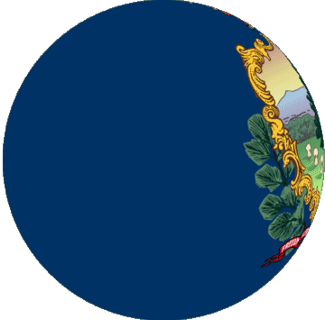 Sphere - Cube Vermont U.S.A - States America Flags 