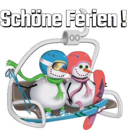 Serie 03 Schöne Ferien Winter Alemán Mensajes 