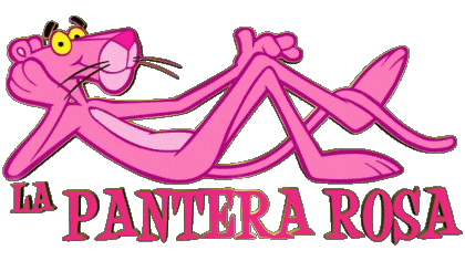 Spanish Logo Pink Panther Cartoons TV - Movies Multi Media 