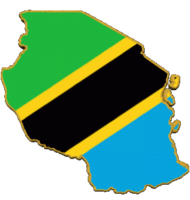 Map Tanzania Africa Flags 