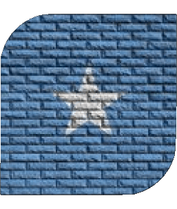 Square Somalia Africa Flags 