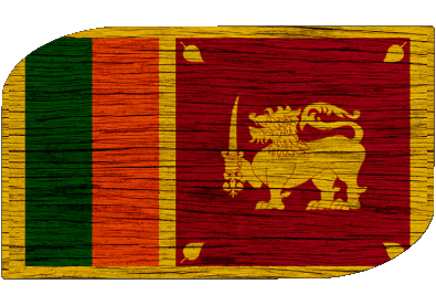 Rectangle Sri Lanka Asie Drapeaux 