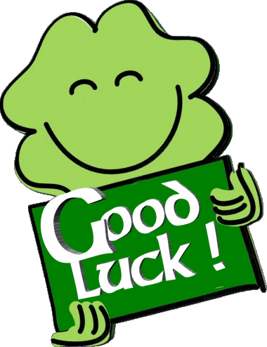 03 Fond Transparent Good Luck Anglais Messages 