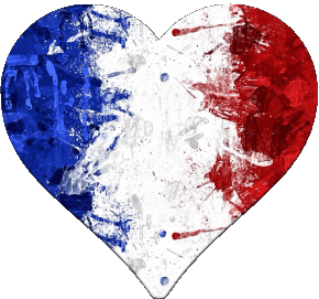 Corazón Nacional Francia Banderas 