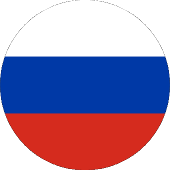 Tondo Russia Europa Bandiere 