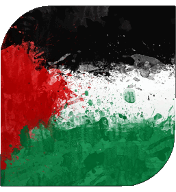 Quadrato Palestina Asia Bandiere 